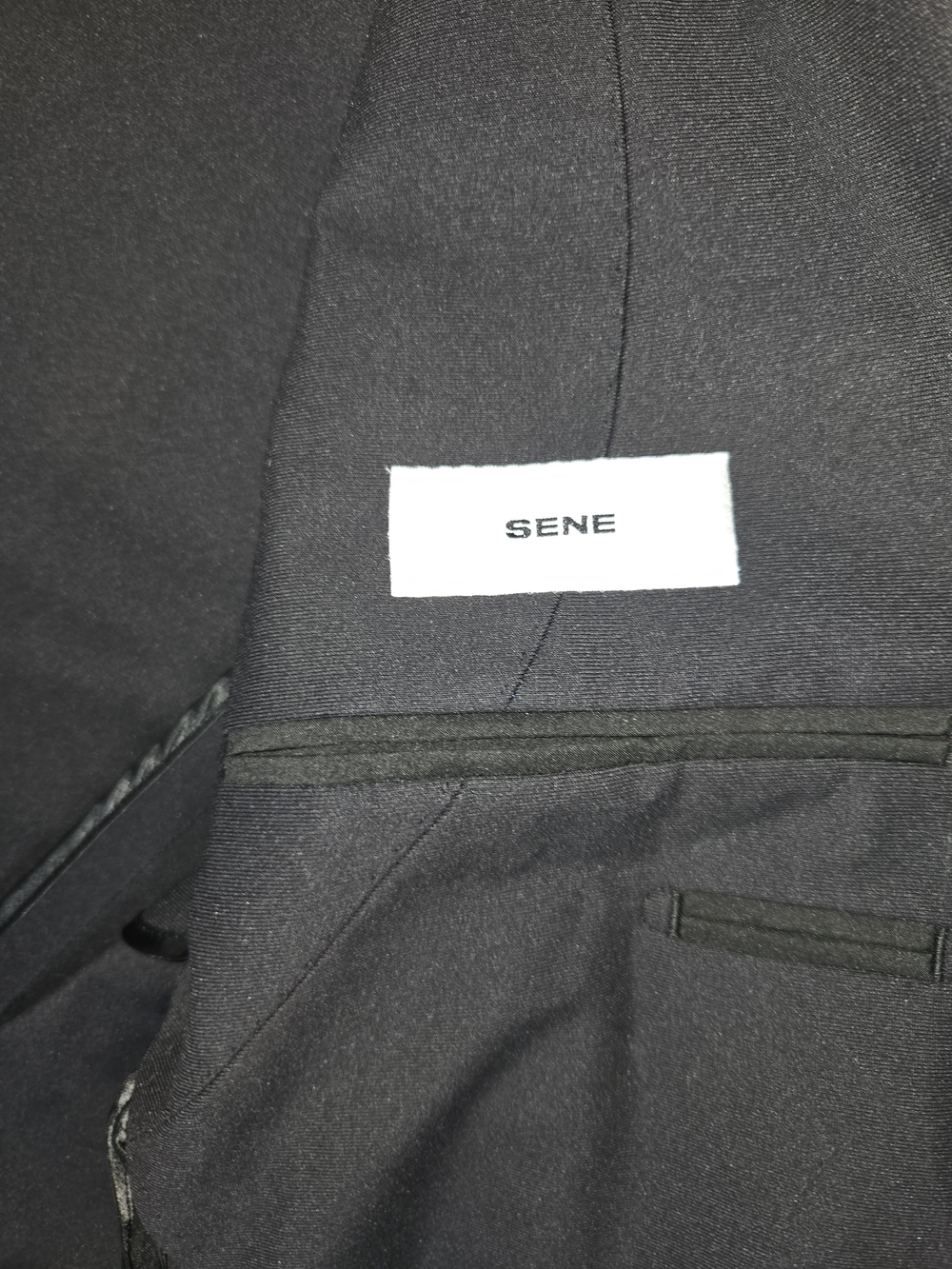 NWT Sene Studio Soho Flex Men's Black Two-Button Tailored Blazer. 40L - Picture 12 of 16